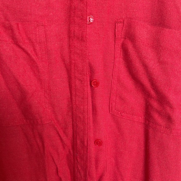 Cato button down red shirt with pockets size large - Picture 2 of 5